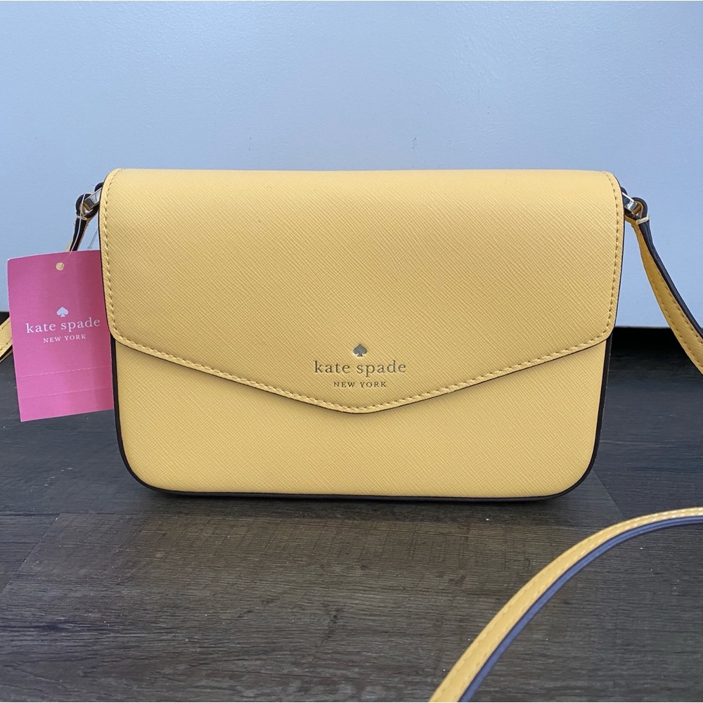 Kate Spade Sadie Envelope Mini Crossbody Bag Yellow